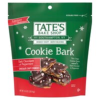 Tate's Bake Shop Cookie Bark Dark Chocolate with Peppermint Chocolate Chip Cookies, 4.6 oz, 4.6 Ounce