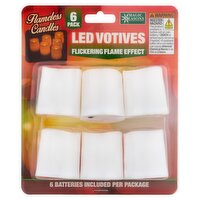 Magic Seasons Flamless Candles Led Votives, 6 count