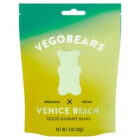 Vegobears Venice Beach Sour Gummy Bears, 4 oz