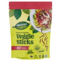 Heaven & Earth Salads & Snacking Beet Veggie Sticks, 5 oz
