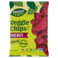 Heaven & Earth Red Beet Veggie Chips Crunchy Root Snack, 1 oz