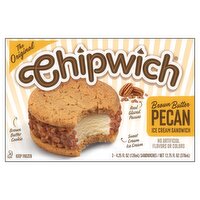 Chipwich The Original Brown Butter Pecan Ice Cream Sandwich, 4.25 fl oz, 3 count