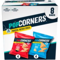 PopCorners Popped-Corn Snacks Variety Pack 5/8 Oz, 8 Count