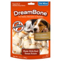 DreamBone Mini Vegetable & Chicken Dog Chews, 24 count, 14.0 oz