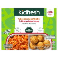 Kidfresh Chicken Meatballs & Pasta Marinara Combo Meal, 6.93 oz