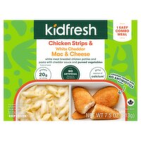 Kidfresh Mac & Cheese Chicken Strips & White Cheddar Easy Combo Meal, 1 count, 7.5 oz