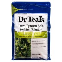 Dr Teal's Pure Epsom Salt Soaking Solution with Eucalyptus & Spearmint, 3 lbs