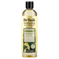 Dr Teal's Eucalyptus Spearmint Moisturizing Bath and Body Oil, 8.8 fl oz