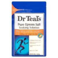 Dr Teal's Pre & Post Workout Pure Epsom Salt Soaking Solution, 3 lbs, 48 Ounce