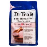 Dr Teal's Restore & Replenish Pink Himalayan Mineral Soak, 3 lbs