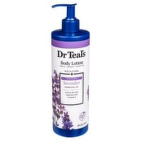 Dr Teal's Moisture + Soothing Lavender Essential Oil Body Lotion, 18 fl oz, 18 Fluid ounce