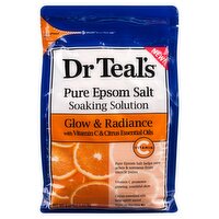 Dr Teal's Epsom Salt Glow & Radiance, 3 lbs