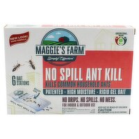 Maggie's Farm Simply Effective No Spill Ant Kill, 0.25 oz, 6 count, 1.5 Ounce