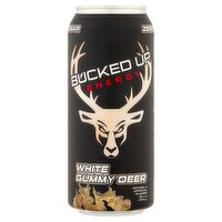 Bucked Up White Gummy Deer Energy Drink, 16 fl oz, 16 Fluid ounce