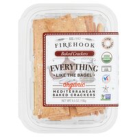 Firehook Organic Everything Like The Bagel Baked Crackers, 5.5 oz