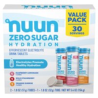 Nuun Zero Sugar Hydration Effervescent Electrolyte Drink Tablets Value Pack, 1.8 oz, 3 count