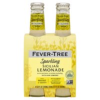 Fever-Tree Sicilian Lemonade Sparkling, 6.8 fl oz, 4 count