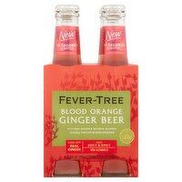 Fever-Tree Blood Orange Ginger Beer, 6.8 fl oz, 4 count