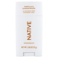 Native Vanilla & Sandalwood Deodorant, 2.65 oz