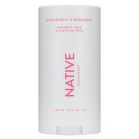 NATIVE Grapefruit & Bergamot Deodorant, 2.65 oz