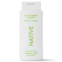 Native Cucumber & Mint Body Wash 18oz, 18 Fluid ounce