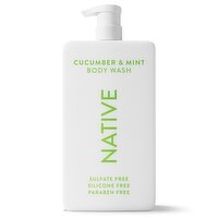 Native Body Wash Cucumber & Mint, 36 fl oz