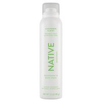 Native Cucumber & Mint Deodorant & Body Spray, 3.5 oz