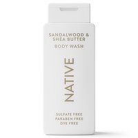 Native Body Wash Sandalwood & Shea Butter, 18 fl oz