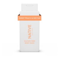 Native Sweet Peach & Nectar Body Wash, 18 fl oz