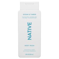 Native Ocean & Timber Body Wash, 18 fl oz, 18 Fluid ounce