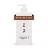 Native Moisturizing Hand & Body Lotion, Coconut & Vanilla, Silicone Free, for Women and Men, 16.5 o