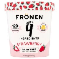 Frönen Strawberry Dairy Free Frozen Dessert, 1 pint