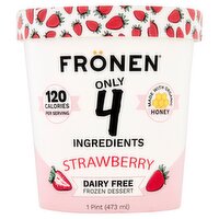 Frönen Strawberry Dairy Free Frozen Dessert, 1 pint