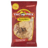 Tacomex ZestyMex Chile and Lime Tortilla Chips, 12 oz
