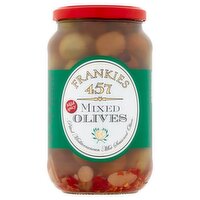 Frankies 457 Mild Spicy Mixed Olives, 9 oz