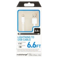 Mobilcharge 6.6 ft Lightning to USB Cable