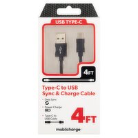 Mobilecharge 4Ft USB Type-C Connector