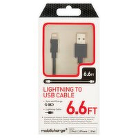 Mobilcharge 6.6ft Lightning to USB Cable