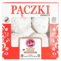 CT Bakery Boston Cream Paczki Donuts, 4 count, 14.81 oz