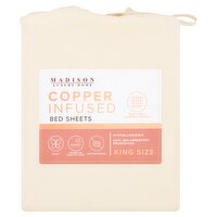 Madison Luxury Home Copper Infused King Size Bed Sheets