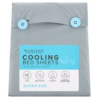 Madison Luxury Home Cooling Bed Sheets, Queen Size, 1 Each