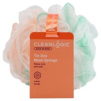 Cleanlogic Bath and Body Tie Dye Mesh Sponge, 1 count