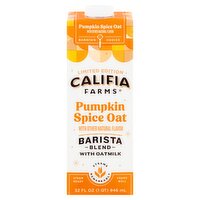 Califia Farms Pumpkin Spice Oat Barista Blend with Oatmilk Limited Edition, 32 fl oz