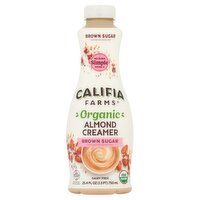 Califia Farms Brown Sugar Organic Almond Creamer, 25.4 fl oz