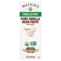 Watkins Organic Pure Vanilla Bean Paste with Seeds, 2 oz