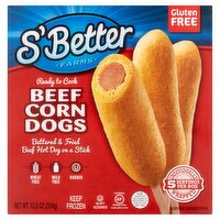 S'Better Farms Ready to Cook Beef Corn Dogs, 12.5 oz