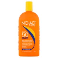 NO-AD Sun Care Broad Spectrum Sunscreen Lotion Super Value Size!, SPF 50, 16 fl oz