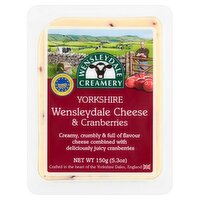 Wensleydale Creamery Yorkshire Wensleydale Cheese & Cranberries, 5.3 oz