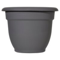 Bloem Living 10" Ariana Charcoal Planter Pot
