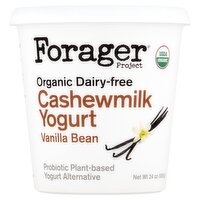 Forager Project Organic Dairy-Free Vanilla Bean Cashewmilk Yogurt, 24 oz